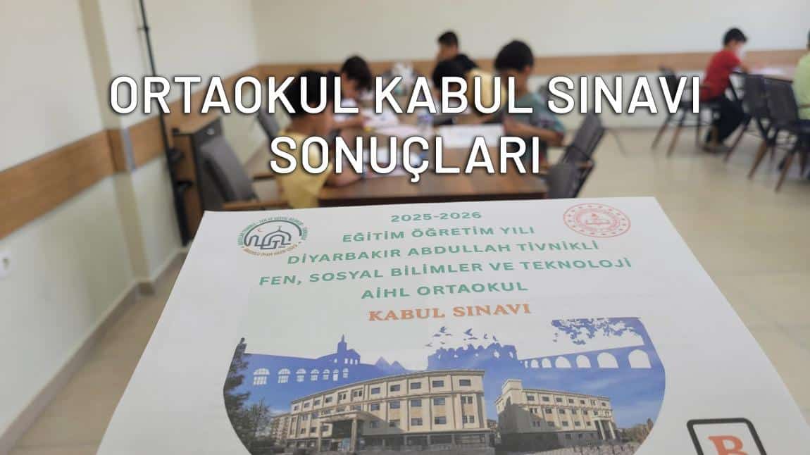 5.SINIFA KABUL SINAVI SONUÇLARI